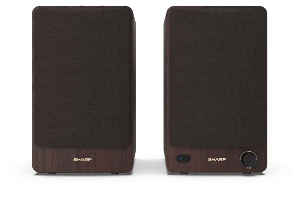 Sharp BOOKSHELF SPEAKERS, 2-suuntainen, 2.0 kanavaa, Langallinen & langaton, 60 W, Ruskea