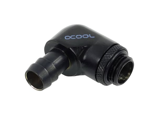 Alphacool HF Barb with O-ring - Armatur for væskekjølesystem - mørkesvart