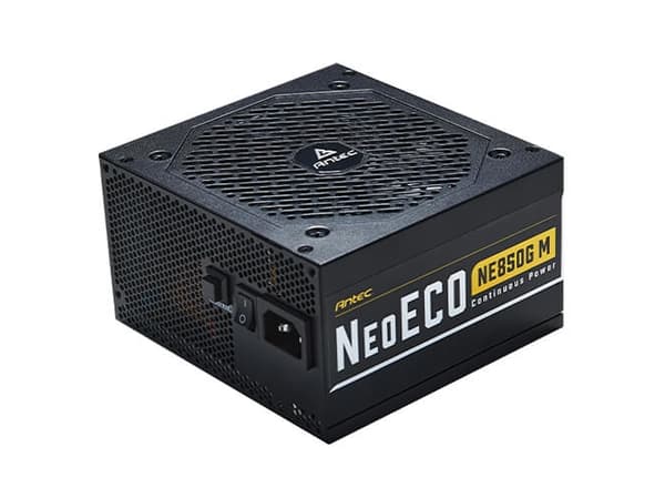Antec NeoECO Gold Modular NE850G M - Strømforsyning (intern) - ATX12V 2.4/ EPS12V - 80 PLUS Gold - AC 100-240 V - 850 watt - aktiv PFC - Europeisk øk