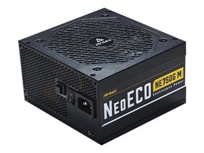 Antec NeoECO Gold Modular NE850G M - Strømforsyning (intern) - ATX12V 2.4/ EPS12V - 80 PLUS Gold - AC 100-240 V - 850 watt - aktiv PFC - Europeisk øk Sort