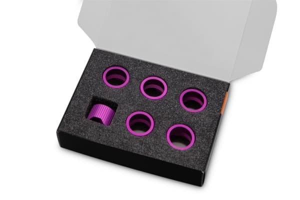 EK Water Blocks 3831109834848, Fläktfilter, Gjuten aluminium, Lila, 6 styck, Slovenien