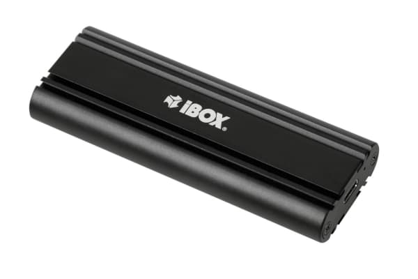 iBox HD-07, SSD-kotelo, M.2, M.2, 10 Gbit/s, USB-liitettävyys, Musta
