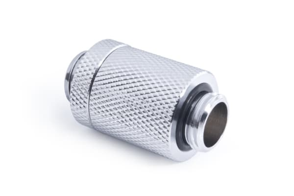 Alphacool ES D-Plug, Radiatormontering, Messing, Kromfarget, 1/4", Hankjønn, 1,5 stang