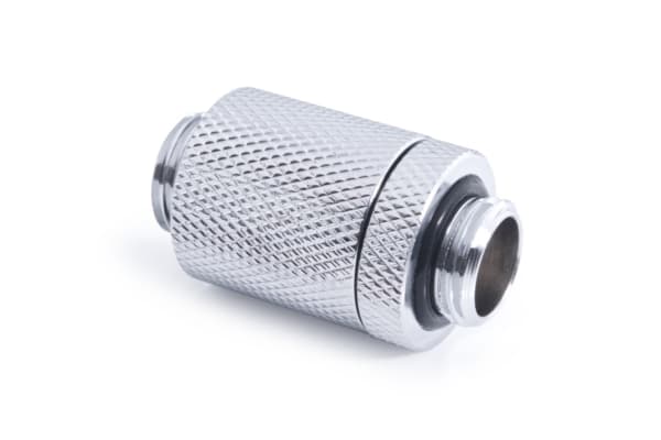 Alphacool ES D-Plug, Radiatormontering, Messing, Kromfarget, 1/4", Hankjønn, 1,5 stang