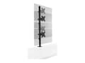 Miniatyrbilde 5 av 5: Kensington - Monteringssett (dobbeltarm, C-klemme 10 - 88 mm, maljefeste 10-88 mm, stang, 2 VESA-plater) - full bevegelse - for 2 LCD/plasma-paneler