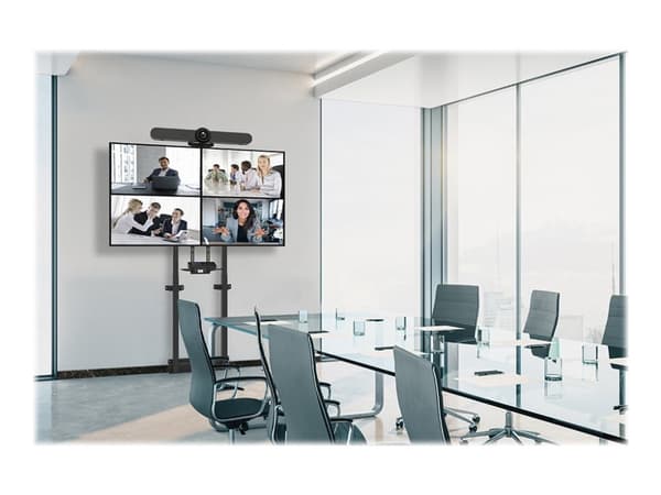 Neomounts WL55-875BL1 - Monteringssett (veggmontering) - motorisert - for flatpanel - låsbar - stål - svart - skjermstørrelse: 55"-100"