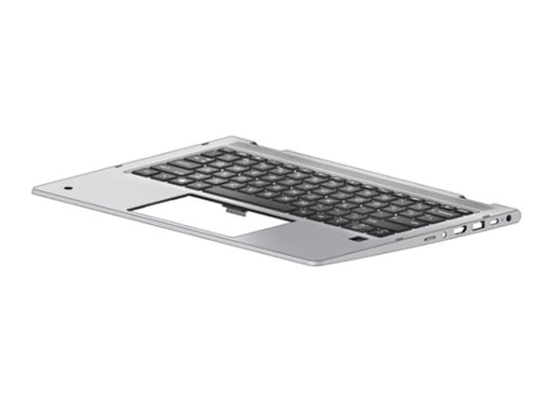HP - Ersättningstangentbord för bärbar dator - med ClickPad - bakgrundsbelyst - QWERTY - brittisk - med övre skydd