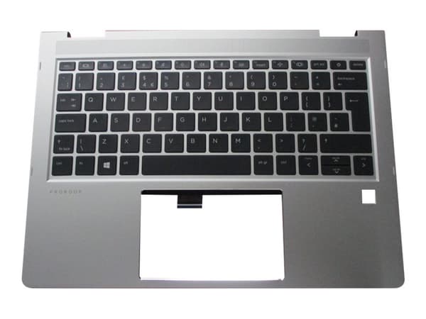 HP - Ersättningstangentbord för bärbar dator - med ClickPad - bakgrundsbelyst - QWERTY - brittisk - med övre skydd