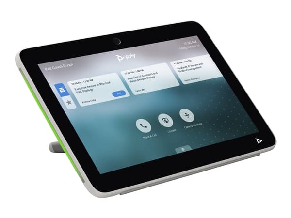 Poly TC10 - Berøringskontroller - Certified for Zoom Rooms - hvit