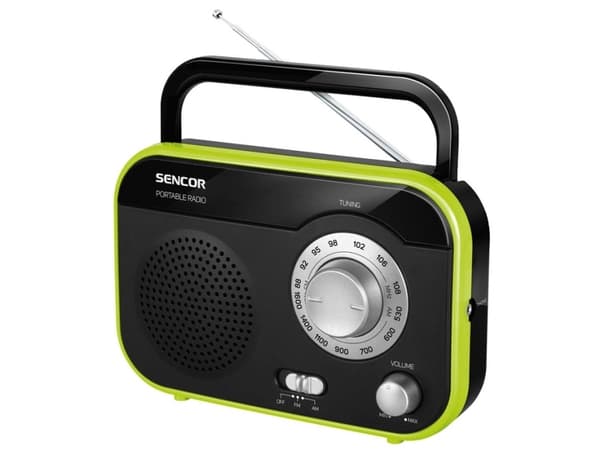 Sencor SRD 210 BGN, Bærbar, analoginen, AM,FM, 87,5 - 108 Mhz, 530 - 1600 kHz, 1 W