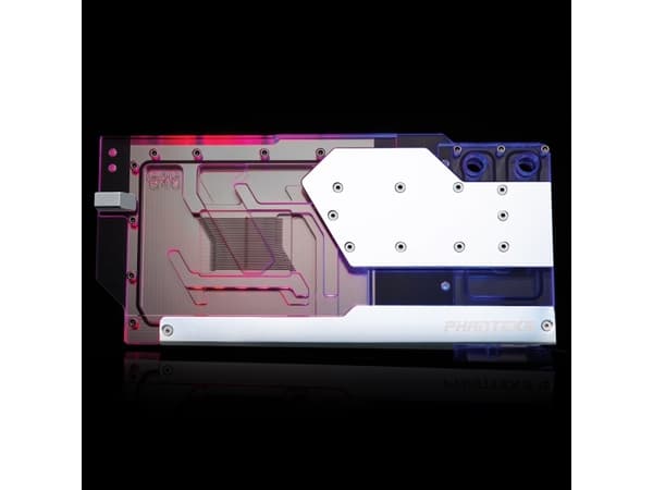 Phanteks Glacier G40, Vannblokk + Bakplate, Akryl, Kopper, Gjennomsiktig, Hvit, GPU, Grafikkort, ASUS ROG Strix GeForce RTX® 4090 24GB ASUS ROG Strix