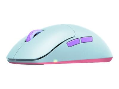 Xtrfy M8 - Mus - optisk - 5 knappar - trådlös - 2.4 GHz - trådlös USB-mottagare - frosty mint