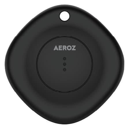 Aeroz TAG-1000  Black (1-pack) Key finder for use with iPhone - Works with Apple Find My app