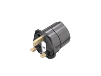 Vivanco TA D/GB, Type G (UK), Type F, 250 V, 50 Hz, 13 A, Sort