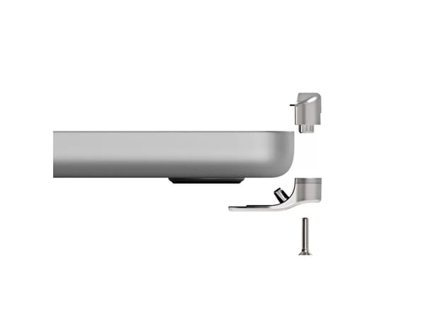 Compulocks Ledge Lock Adapter for MacBook Air 13" M2-M4 Silver - Sikkerhetssporlåsadapter - for Apple MacBook Air M2