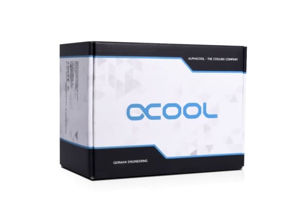 Alphacool 15380, Vesiblokki, Akryyli, Alumiini, Muovi, Musta, 1/4", 0,8 bar, 76,5 mm