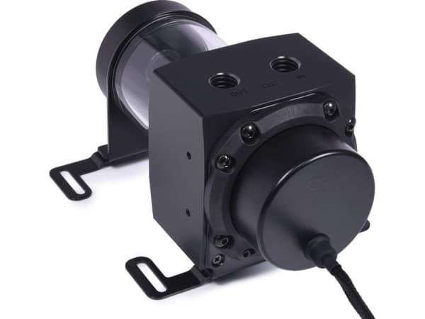 Alphacool 15380, Vesiblokki, Akryyli, Alumiini, Muovi, Musta, 1/4", 0,8 bar, 76,5 mm