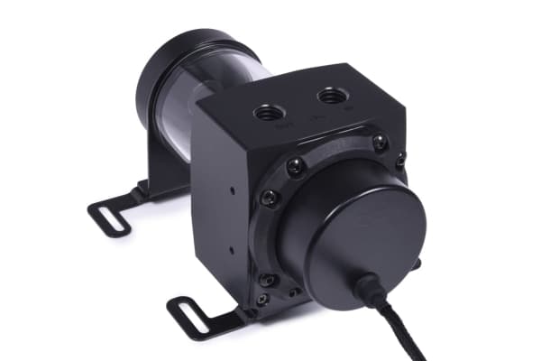 Alphacool 15380, Vesiblokki, Akryyli, Alumiini, Muovi, Musta, 1/4", 0,8 bar, 76,5 mm