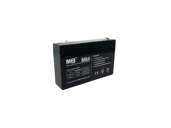 PowerWalker MHB MS9-6, Forseglet blysyre (VRLA), 6 V, 1 stykker, Sort, 9 Ah, 5 år