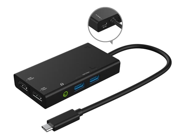 j5create JVA01-N - Videofångstadapter - USB-C 3.2 Gen 1 - svart