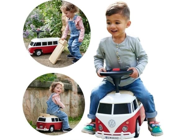 BIG VW T1, 1,5 År, 4 hjul, Röd