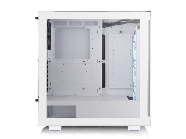 Thermaltake V Series V350 TG ARGB Air - Mid tower - ATX - genomskinlig sidopanel (härdat glas) - ingen strömförsörjning (PS/2) - vit - USB/ljud