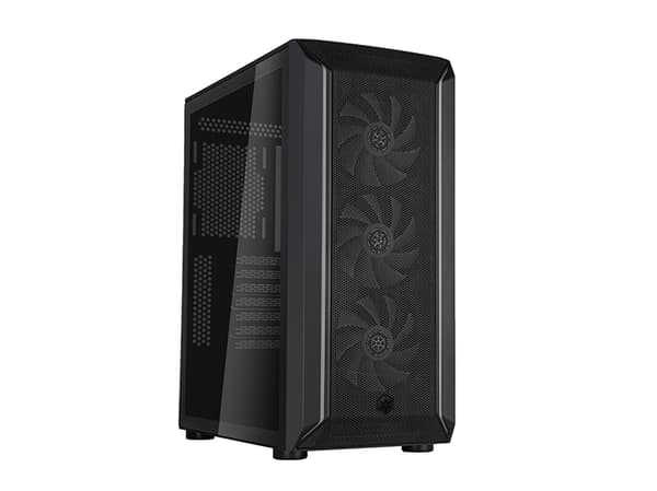 SilverStone FARA 511Z - Mid tower - ATX - genomskinlig sidopanel (härdat glas) - ingen strömförsörjning (ATX / PS/2) - svart - USB/ljud