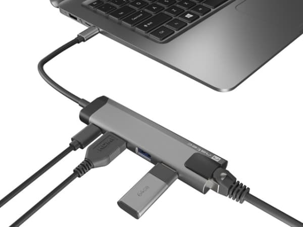 NATEC Fowler Go, USB 3.2 Gen 1 (3.1 Gen 1) Type-C, 100 W, 10,100,1000 Mbit/s, Rostfritt stål, RJ-45, USB 3.2 Gen 1 (3.1 Gen 1) Type-A, USB Type-C, Ak