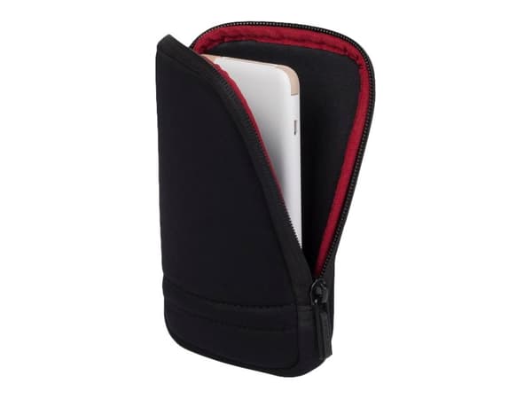 Riva Case Antishock 5101 - Eske for bærbar HDD - jersey - svart Sort, Rød