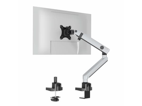 DURABLE SELECT PLUS - Monteringssats (vridbar arm, spännbleck, bultgenomslagen montering) - för LCD-display - plast, aluminium, stål - silver - skärm