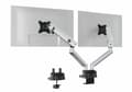 Miniatyrbild 3 av 5: DURABLE SELECT PLUS - Monteringssats (vridbar arm, spännbleck, bultgenomslagen montering) - för 2 LCD-bildskärmar - plast, aluminium, stål - silver -