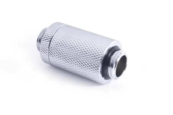 Alphacool ES D-Plug, Radiatorfäste, mässing, Krom, 1/4", Hankoppling, 1,5 Bar