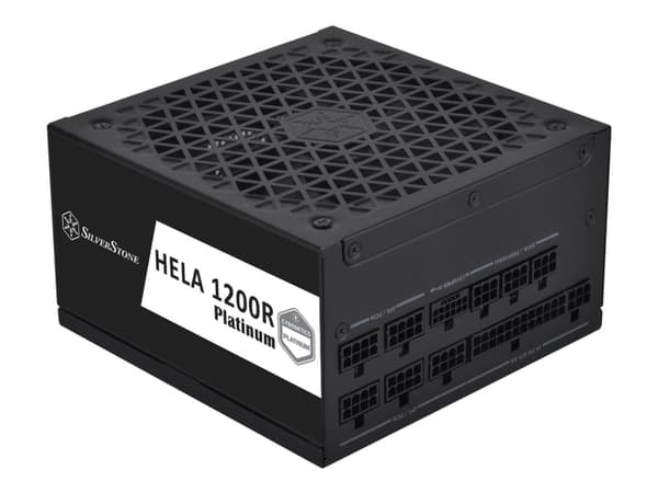 SilverStone HELA 1200R Platinum - Strømforsyning (intern) - Cybenetics Platinum, PCIe 5.0, fully modular - ATX12V 3.0/ EPS12V/ PS/2 - AC 100-240 V -