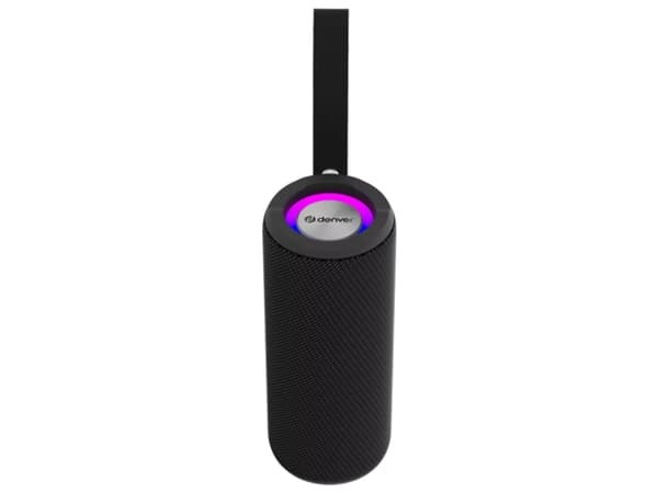 Denver BTV-213B, 10 W, 100 W, Trådløs, Bærbar monohøyttaler, Sort, Multi Sort