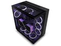 Miniatyrbild 3 av 5: NZXT H series H9 Elite - Mid tower - ATX - genomskinlig sidopanel (härdat glas) - ingen strömförsörjning - mattsvart - USB/ljud