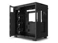 Miniatyrbild 2 av 5: NZXT H series H9 Elite - Mid tower - ATX - genomskinlig sidopanel (härdat glas) - ingen strömförsörjning - mattsvart - USB/ljud
