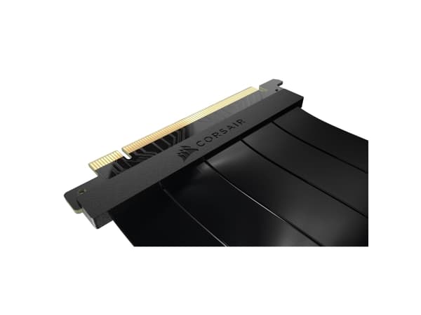CORSAIR Premium Extension - PCI Express x16-kabel - PCI Express 4.0 x16 (hane) till PCI Express 4.0 x16 (hona) högervinklad - 30 cm