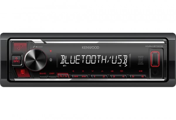 Kenwood KMM-BT209, Sort, 1 DIN, 200 W, 4.0 kanaler, 50 W, 20 - 20000 Hz