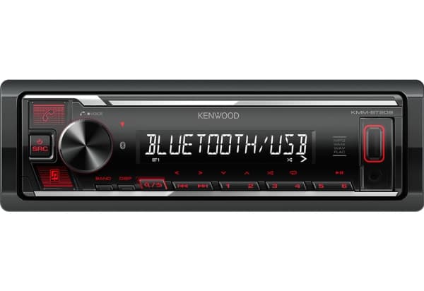 Kenwood KMM-BT209, Sort, 1 DIN, 200 W, 4.0 kanaler, 50 W, 20 - 20000 Hz