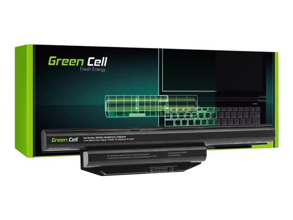 Green Cell - Batteri til bærbar PC - litiumpolymer - 4400 mAh - svart - for Fujitsu LIFEBOOK A514, A544, A555, AH544/G32, E547, E554, E734, E744, E74