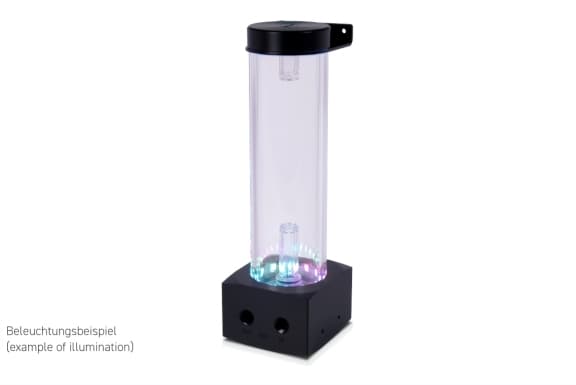 Alphacool 15381, Pumppu ja allas, Akryyli, Alumiini, Muovi, Musta, Läpinäkyvä, 3-pin JST, 1/4", 4-pin