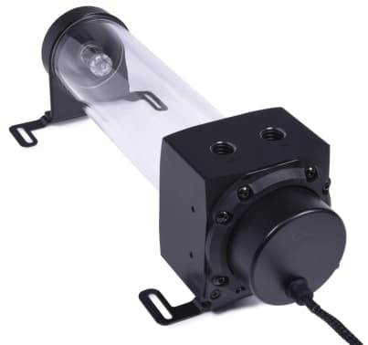 Alphacool 15381, Pumppu ja allas, Akryyli, Alumiini, Muovi, Musta, Läpinäkyvä, 3-pin JST, 1/4", 4-pin