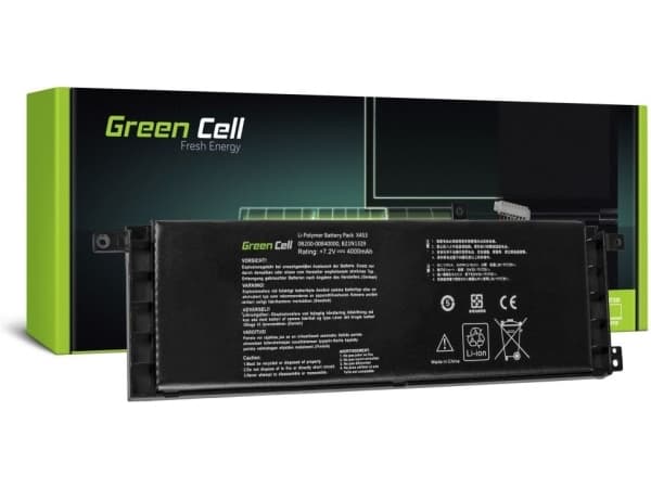 Green Cell - Batteri til bærbar PC (tilsvarer: Asus B21N1329) - litiumpolymer - 4-cellers - 4400 mAh - svart - for ASUS F553MA; X553MA