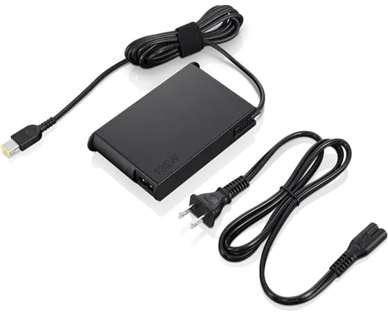 Lenovo - Strömadapter - slim - AC 100-240 V - 135 Watt - svart - för IdeaPad 5 Pro 16; IdeaPad Gaming 3 15; IdeaPad Slim 7 Pro 16; Yoga Slim 7 Pro 16 Svart