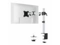 Miniatyrbilde 3 av 5: DURABLE SELECT - Monteringssett (leddarm, klemme, søyle, boltefeste) - for LCD-skjerm - plastikk, aluminium, stål - sølv - skjermstørrelse: 13"-27" -
