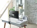 Miniatyrbilde 4 av 5: DURABLE SELECT - Monteringssett (leddarm, klemme, søyle, boltefeste) - for LCD-skjerm - plastikk, aluminium, stål - sølv - skjermstørrelse: 13"-27" -