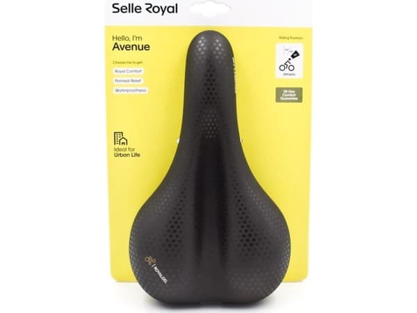 Selle Royal Siodło SELLEROYAL CLASSIC ATHLETIC 45st. AVENUE żelowe + elastomery unisex 450g (NEW 2023)