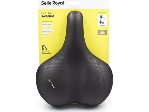 Selle Royal Saddle SELLEROYAL CLASSIC RELAXED 90 degrees AVENUE gel + elastomers unisex 730g (NEW 2023)