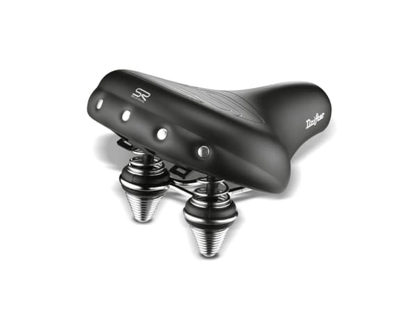 Selle Royal Sadel SELLEROYAL PREMIUM AVSLAPPET 90 grader DRIFTER STRENGTEX unisex gel + fjærer sortering (NY 2023)