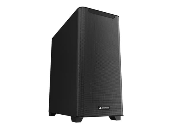 Sharkoon M30 - Tower - ATX - ingen strömförsörjning - mattsvart - USB/ljud Svart